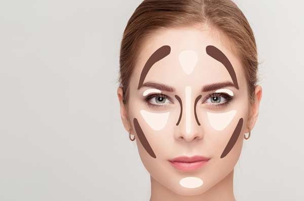 استفاده از کانتورینگ برای کشیده تر شدن صورت