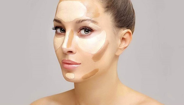 هایلایتینگ برای کشیده تر شدن صورت از طریق آرایش